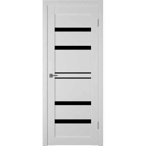 Межкомнатная дверь Atum Pro Х26 Black Gloss цвет Milky White стекло black gloss