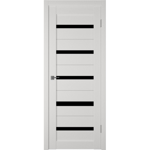 Межкомнатная дверь Atum Pro AL7 Black Gloss цвет Milky White стекло black gloss