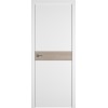 Межкомнатная дверь Urban H цвет Ice кромка Silver Edge вставка Red Oak