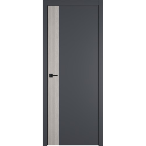Межкомнатная дверь Urban V цвет Onyx кромка Black Edge вставка Stone Oak