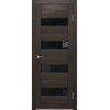 Межкомнатная дверь Portas 23S(р) цвет Орех шоколад стекло Lacobel черный лак