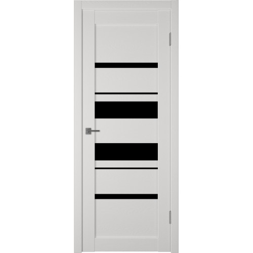 Межкомнатная дверь Atum Pro Х29 Black Gloss цвет Milky White стекло black gloss