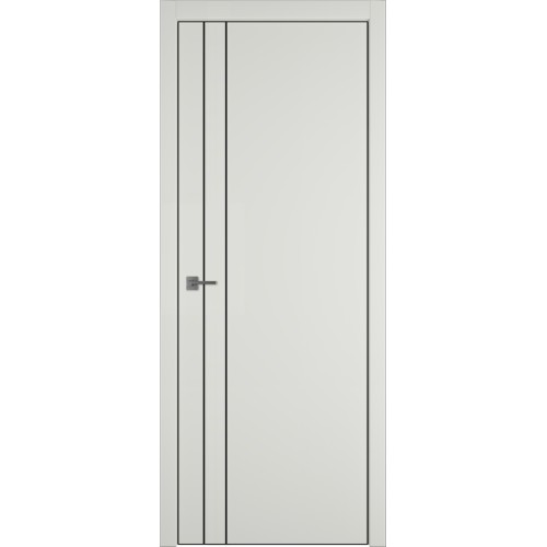 Межкомнатная дверь Urban 2 V цвет MidWhite кромка Black Edge 