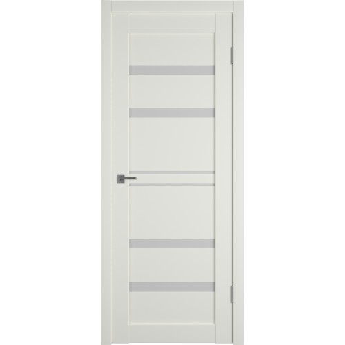 Межкомнатная дверь Emalex E26 ДО цвет MidWhite стекло white cloud