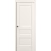 Межкомнатная дверь Classic Baguette Ампир ДГ Baguette B5 цвет Молочный матовый 