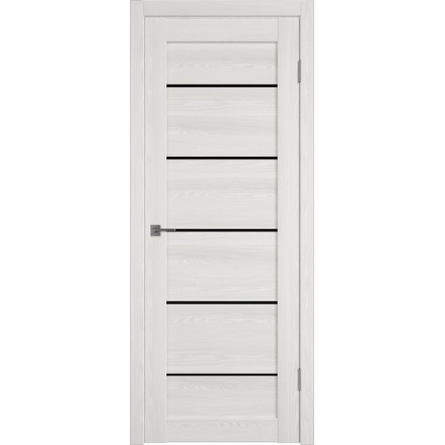 Межкомнатная дверь Atum Pro Х27 Black Gloss цвет Bianco Р стекло black gloss