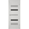 Межкомнатная дверь Atum Pro Х25 Black Gloss цвет Milky White стекло black gloss