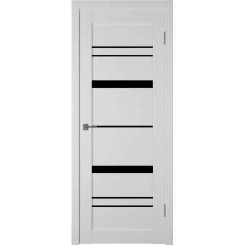 Межкомнатная дверь Atum Pro Х25 Black Gloss цвет Milky White стекло black gloss