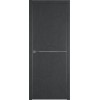 Межкомнатная дверь Urban 1 цвет Jet loft кромка Silver Edge 