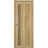 Межкомнатная дверь Zadoor S S22 ДО цвет Голд Вуд стекло Lacobel Black Classic