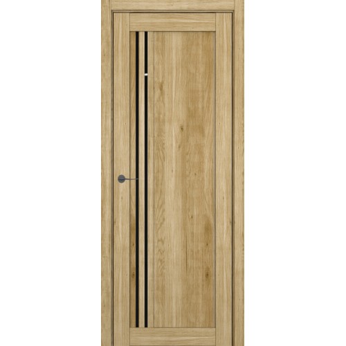 Межкомнатная дверь Zadoor S S22 ДО цвет Голд Вуд стекло Lacobel Black Classic