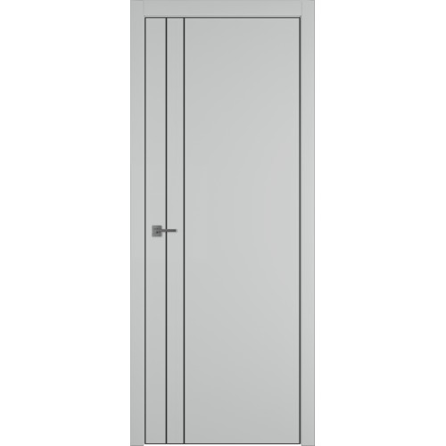 Межкомнатная дверь Urban 2 V цвет Steel кромка Black Edge 