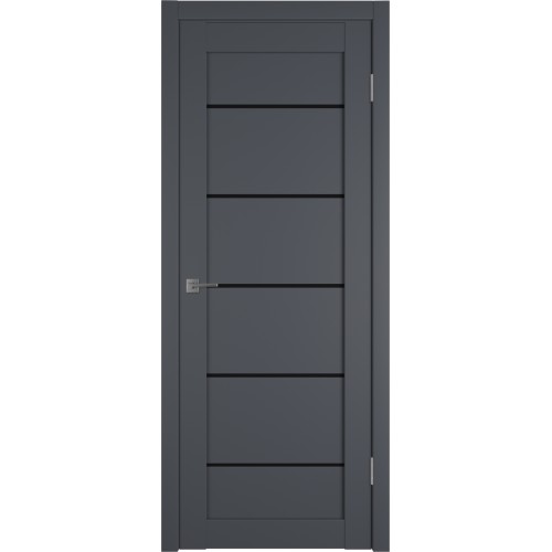 Межкомнатная дверь Emalex E27 ДО цвет Onyx стекло black gloss