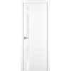 Межкомнатная дверь ART Lite H2 ДО цвет Белая эмаль кромка нет стекло Lacobel White Pure