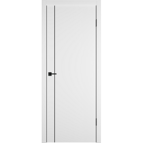 Межкомнатная дверь Urban 1 V цвет Ice кромка Black Edge 