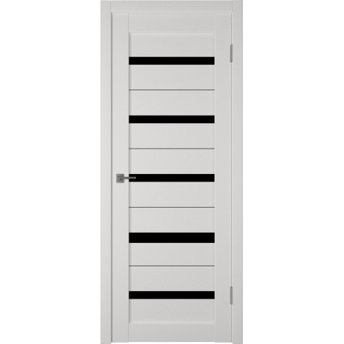 Межкомнатная дверь Atum Pro AL7 Black Gloss цвет Milky White стекло black gloss