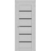 Межкомнатная дверь TexStyle TS1 ДО цвет Лорэт натуральный стекло Lacobel черный лак