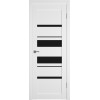 Межкомнатная дверь Emalex E29 ДО цвет Ice стекло black gloss