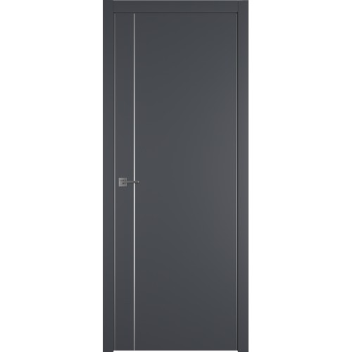 Межкомнатная дверь Urban 1 V цвет Onyx кромка Silver Edge 