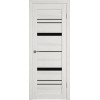 Межкомнатная дверь Atum Pro Х25 Black Gloss цвет Bianco Р стекло black gloss
