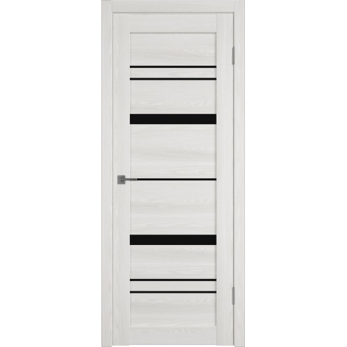 Межкомнатная дверь Atum Pro Х25 Black Gloss цвет Bianco Р стекло black gloss