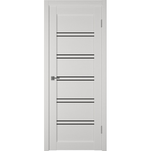Межкомнатная дверь Atum Pro Х28 Black Gloss цвет Milky White стекло black gloss