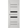 Межкомнатная дверь Atum Pro Х30 Black Gloss цвет Milky White стекло black gloss