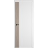 Межкомнатная дверь Urban V цвет Ice кромка Black Edge вставка Red Oak