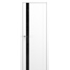 Межкомнатная дверь Zadoor S S26 ДО цвет Белый матовый стекло Lacobel Black Classic