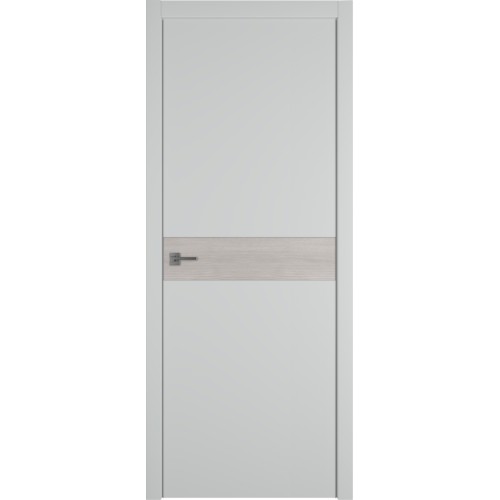 Межкомнатная дверь Urban H цвет Steel кромка Silver Edge вставка Stone Oak