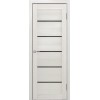 Межкомнатная дверь Portas 22S(р) цвет Французский дуб стекло Lacobel черный лак