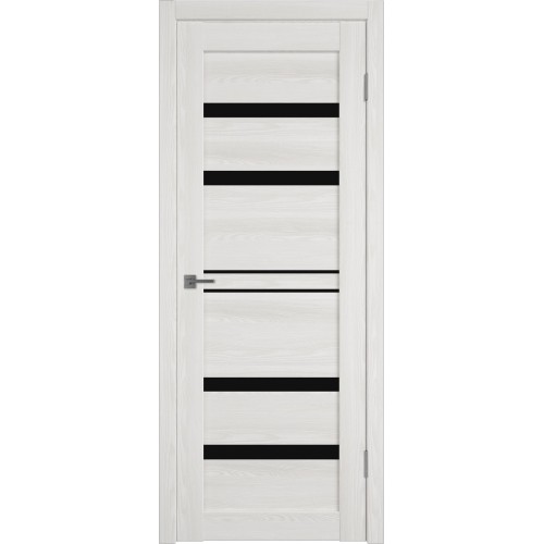 Межкомнатная дверь Atum Pro Х26 Black Gloss цвет Bianco Р стекло black gloss