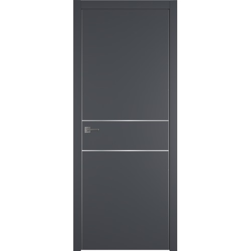 Межкомнатная дверь Urban 2 H цвет Onyx кромка Silver Edge 