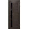 Межкомнатная дверь Portas 28S(р) цвет Орех шоколад стекло Lacobel черный лак
