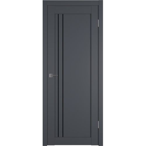 Межкомнатная дверь Emalex E33 ДО цвет Onyx стекло black gloss