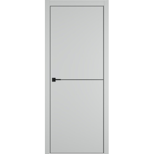 Межкомнатная дверь Urban 1 цвет Steel кромка Black Edge 
