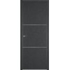 Межкомнатная дверь Urban 2 цвет Jet loft кромка Silver Edge 