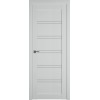 Межкомнатная дверь Emalex E28 ДО цвет Steel стекло white cloud