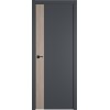 Межкомнатная дверь Urban V цвет Onyx кромка Black Edge вставка Red Oak