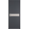 Межкомнатная дверь Urban H цвет Onyx кромка Silver Edge вставка Stone Oak