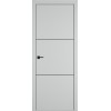 Межкомнатная дверь Urban 2 цвет Steel кромка Black Edge 
