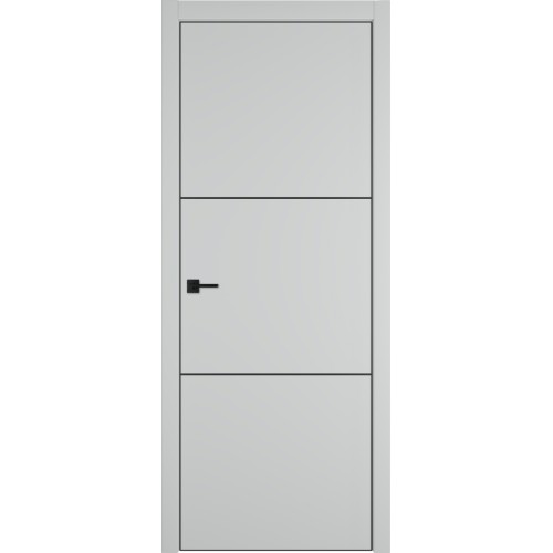 Межкомнатная дверь Urban 2 цвет Steel кромка Black Edge 