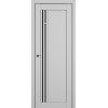 Межкомнатная дверь Zadoor S S22 ДО цвет Матовый Серый стекло Lacobel Black Classic