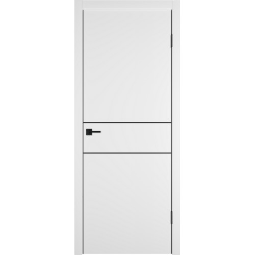 Межкомнатная дверь Urban 2 H цвет Ice кромка Black Edge 