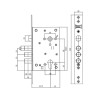 Корпус замка врезного цилиндрового 442 w/b (никель)