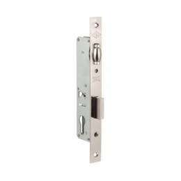 Корпус замка врезного цилиндрового узкопроф.155 (25 mm)  w/b (никель)