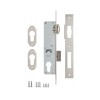 Корпус замка врезного цилиндрового узкопроф.155 (35 mm) w/b (никель)