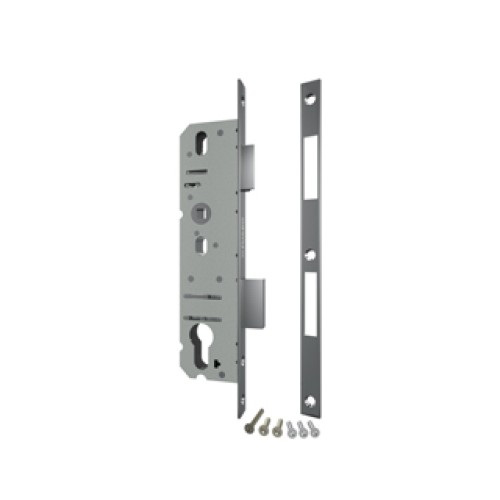 Корпус узкопрофильного замка с защелкой 4916-25/92 CP (хром) межосев. расст. 92 мм