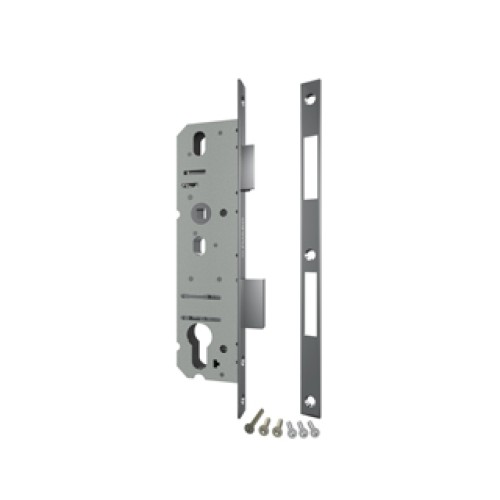 Корпус узкопрофильного замка с защелкой 4916-35/92 CP (хром) межосев. расст. 92 мм