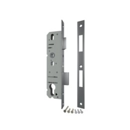 Корпус узкопрофильного замка с защелкой 4924-25/92 CP (хром) межосев. расст. 92 мм